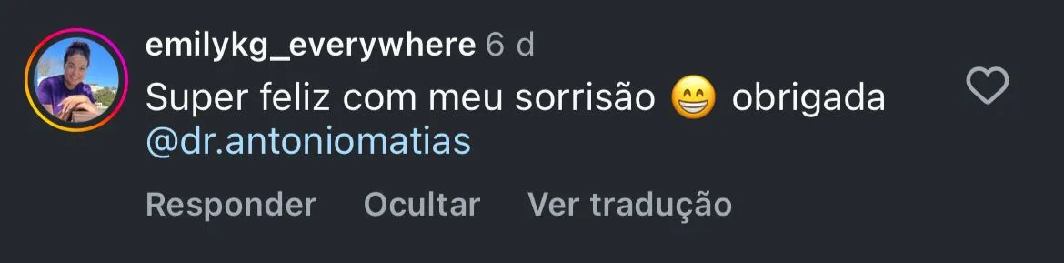feedback para o dr antonio