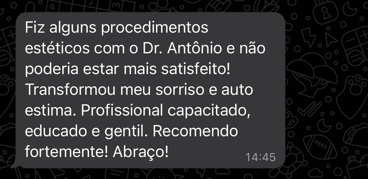 feedback para o dr antonio