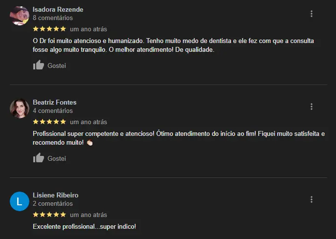 feedback para o dr antonio